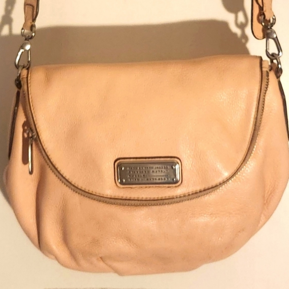 Marc By Marc Jacobs Classic Q Natasha Leather Crossbody Bag in Pearl Blush